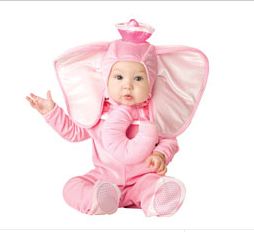 Pink Baby Elephant Costume